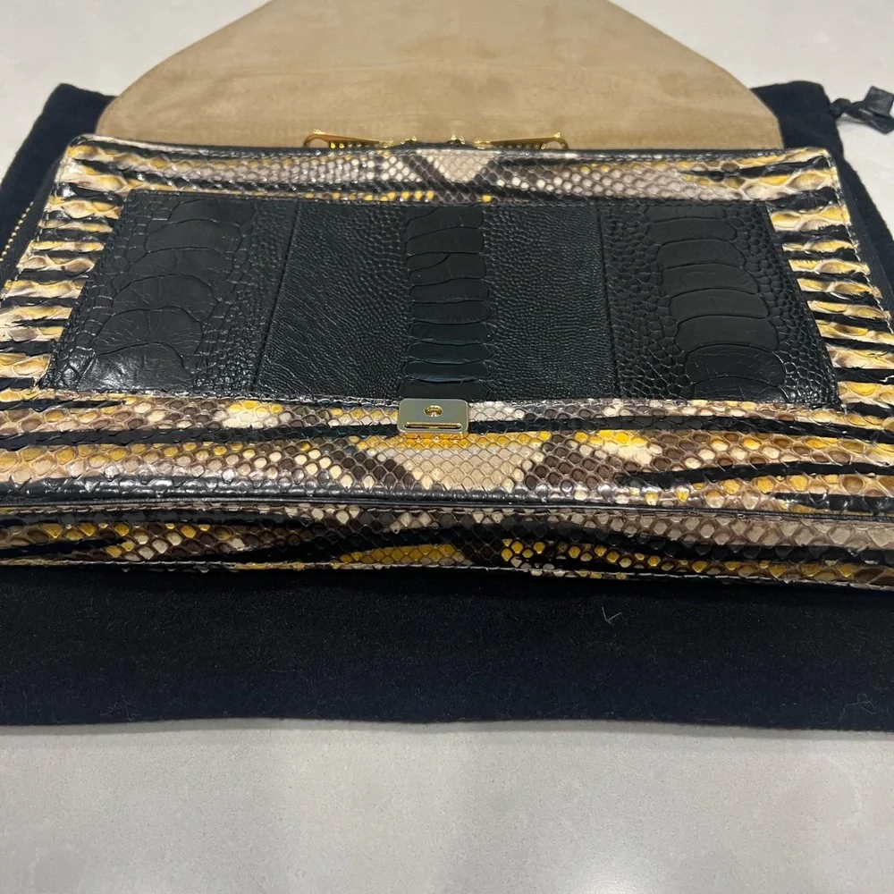 VBH Python Handpainted Clutch - Picture 4 of 13